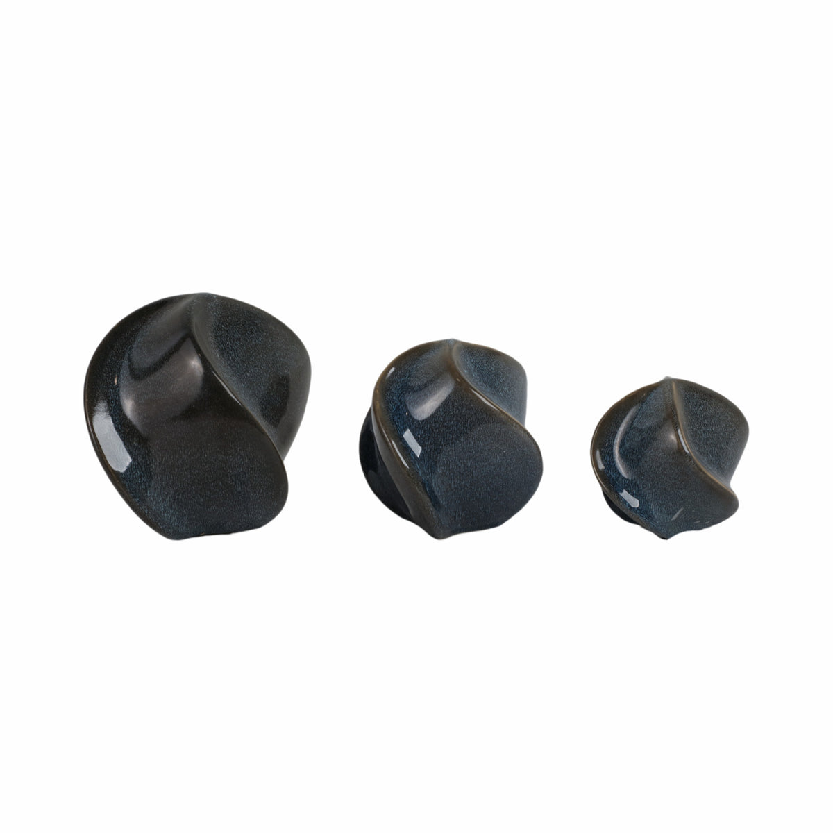 Duffyrose Set of 3 Blue Orbs — 6″ — additional view