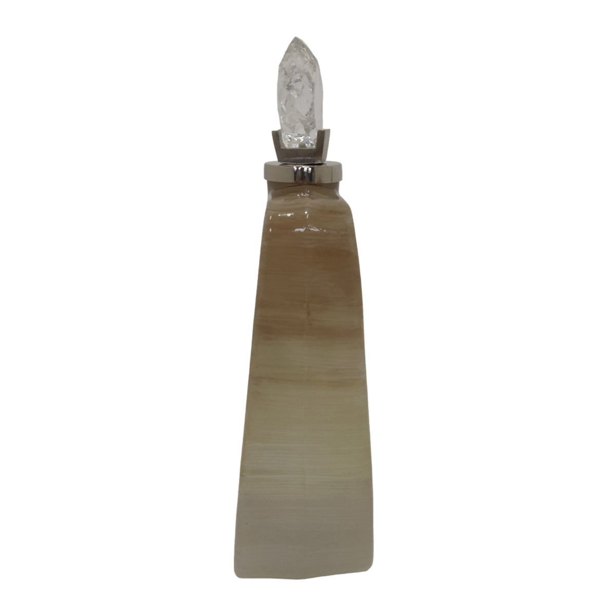 Damienmore Set of 2 Tan Glass Vases — 16″ — additional view