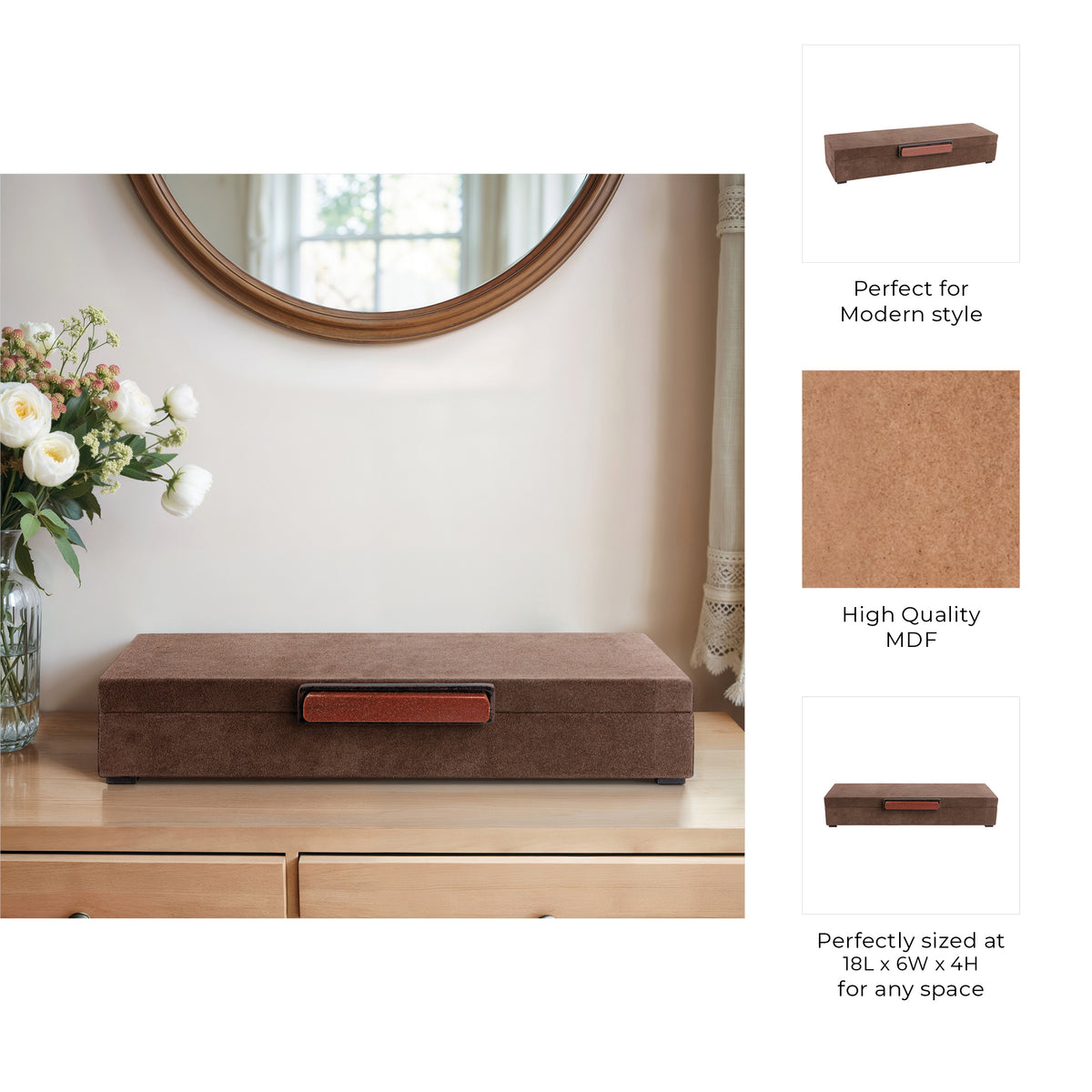 Armonham Brown Box — 4″ — additional view