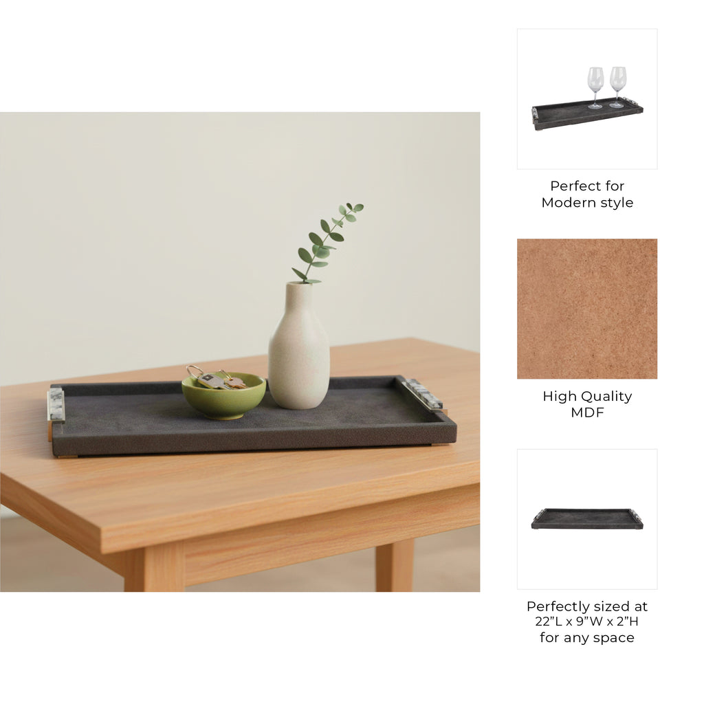 Hedleygate Gray Tray — 2″ — additional view