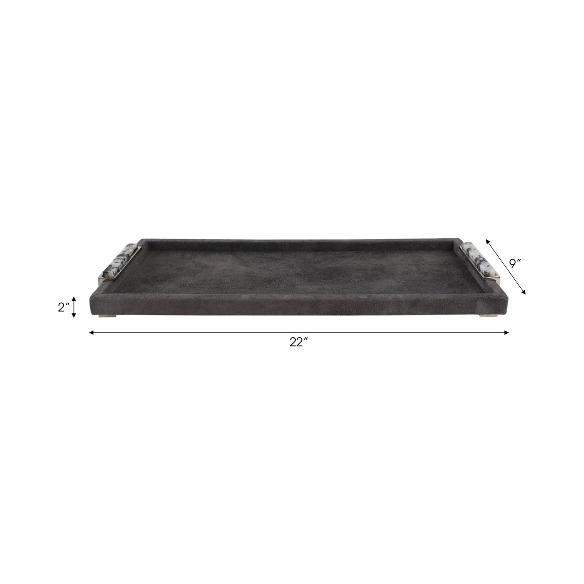 Hedleygate Gray Tray — 2″ — additional view