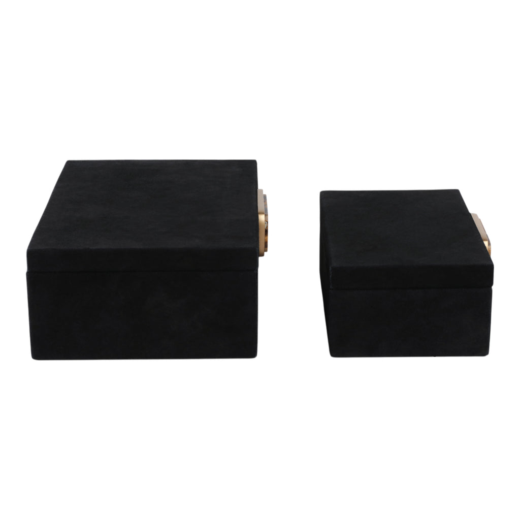 Raymond Set of 2 Black Boxes — 5″ — additional view