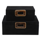 Raymond Set of 2 Black Boxes — 5″ — additional view