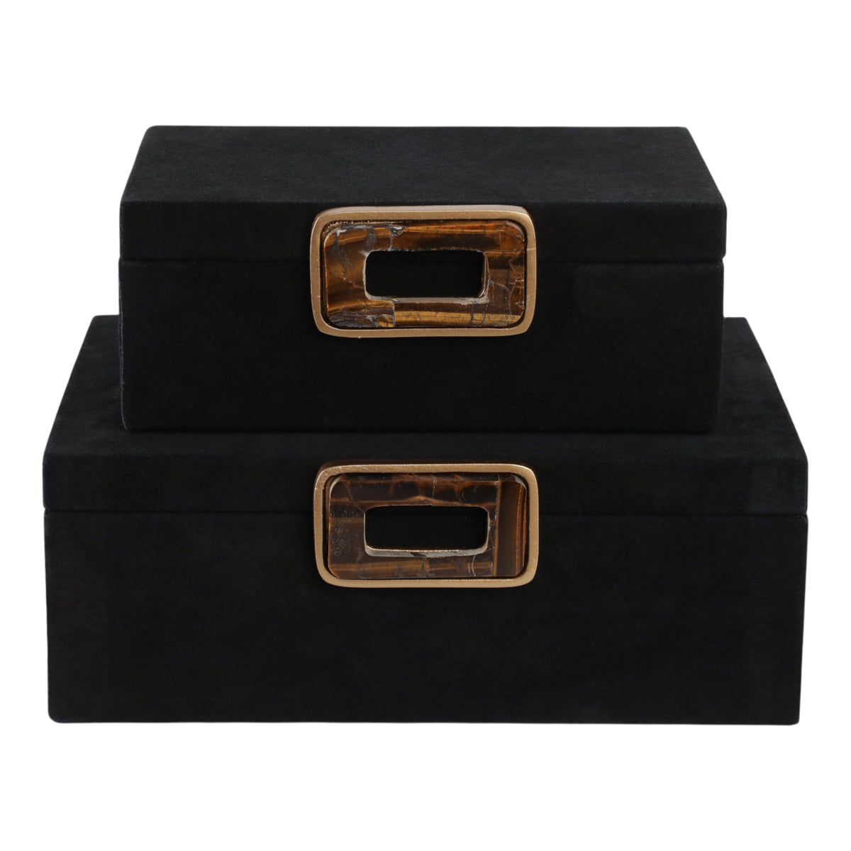 Raymond Set of 2 Black Boxes — 5″ — additional view