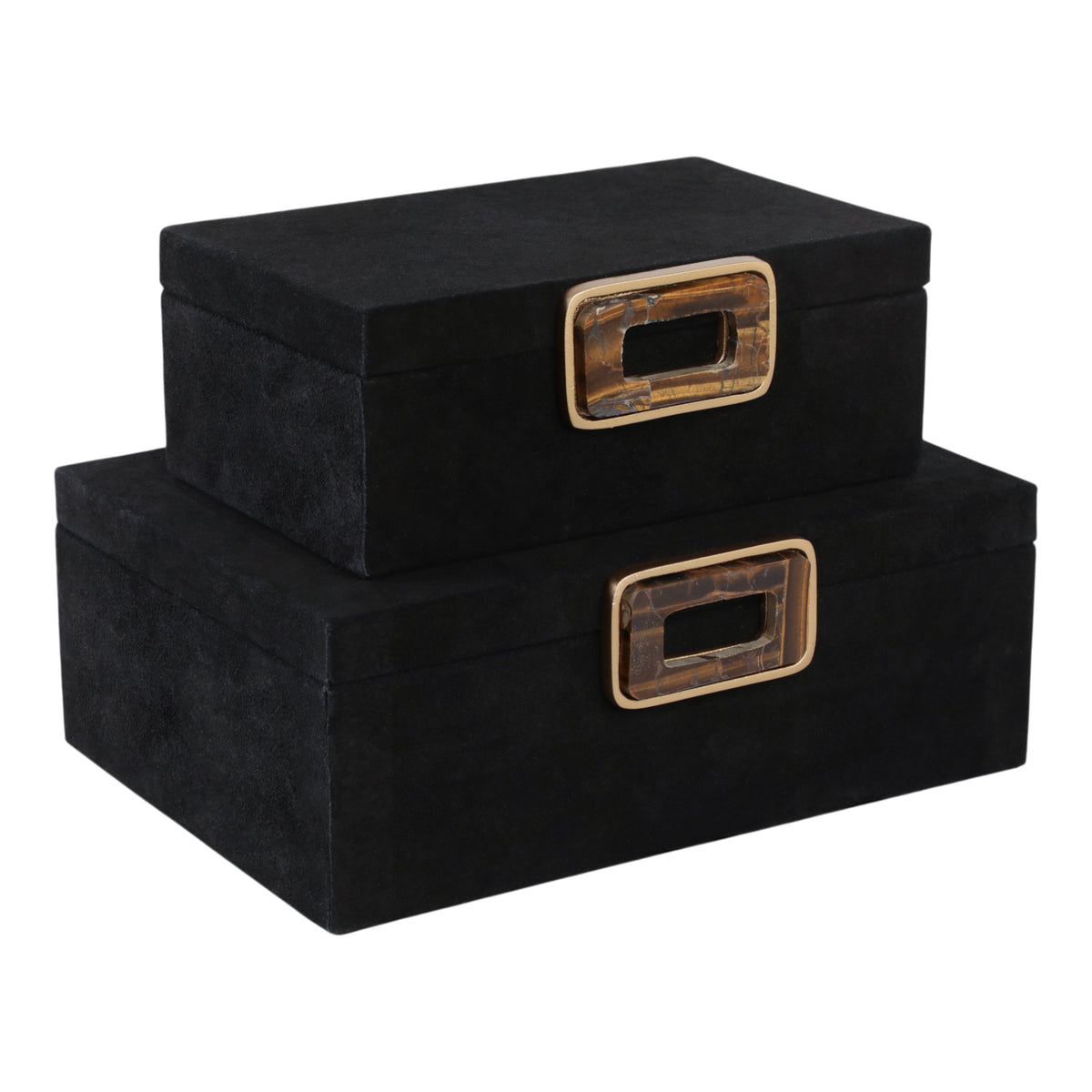 Raymond Set of 2 Black Boxes — 5″ — additional view