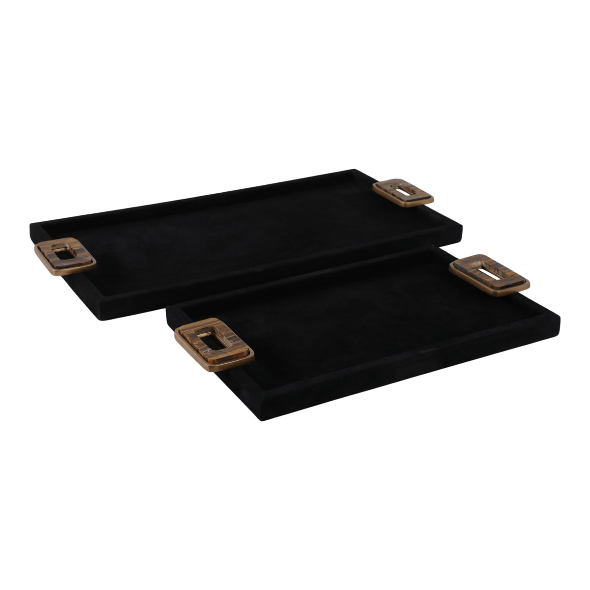 Samsonford Set of 2 Black Tray — 1″ — additional view