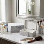Hammondridge Set of 2 White Boxes — 5″ — additional view