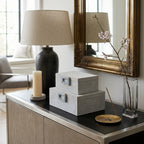 Hammondridge Set of 2 White Boxes — 5″ — additional view