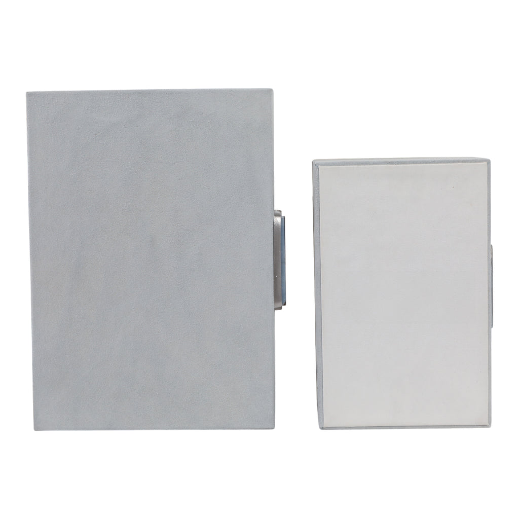 Hammondridge Set of 2 White Boxes — 5″ — additional view