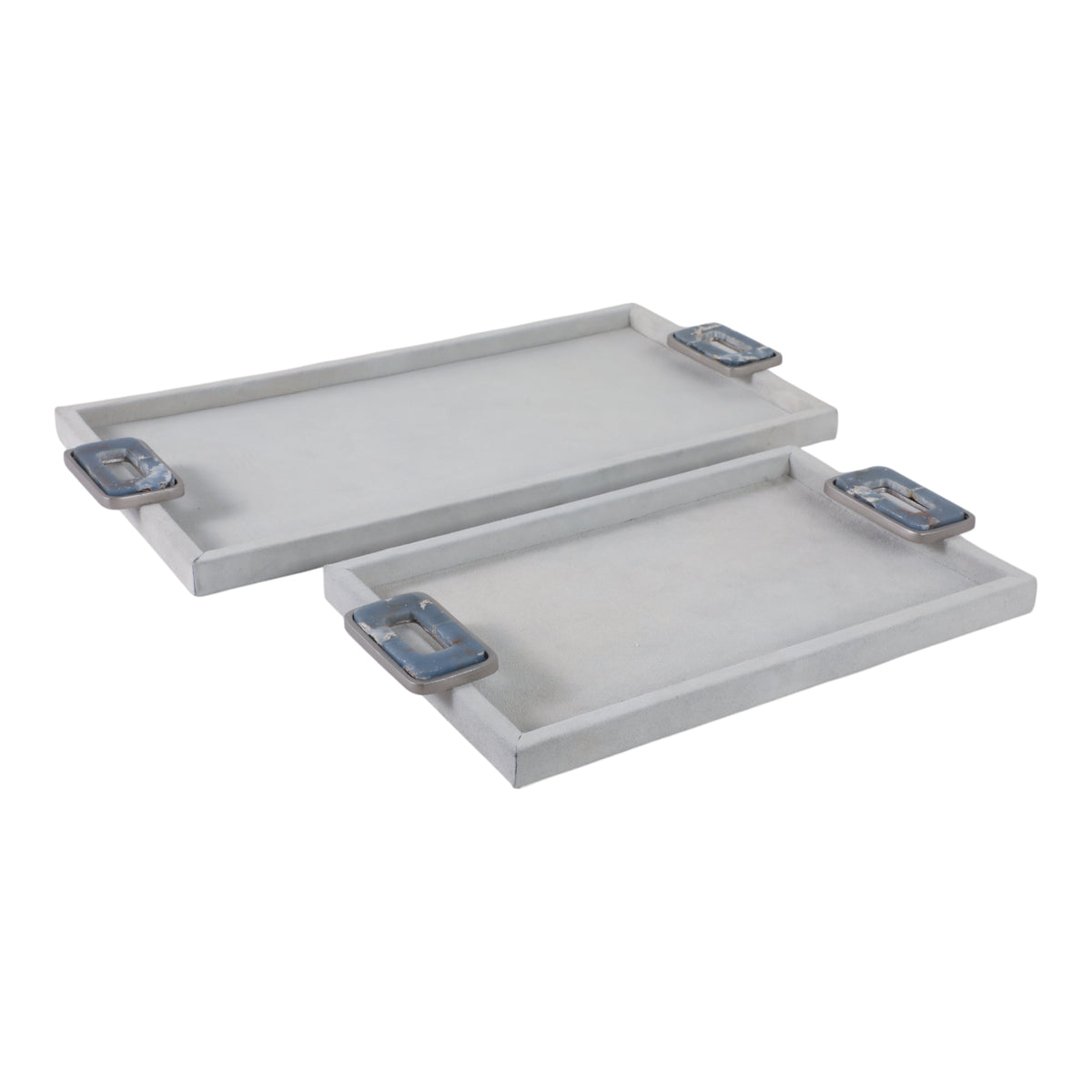 Stormmore Set of 2 White Tray — 2″ — additional view