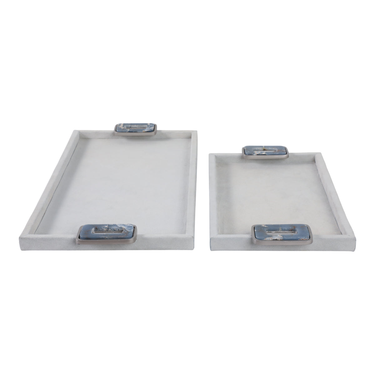 Stormmore Set of 2 White Tray — 2″ — additional view