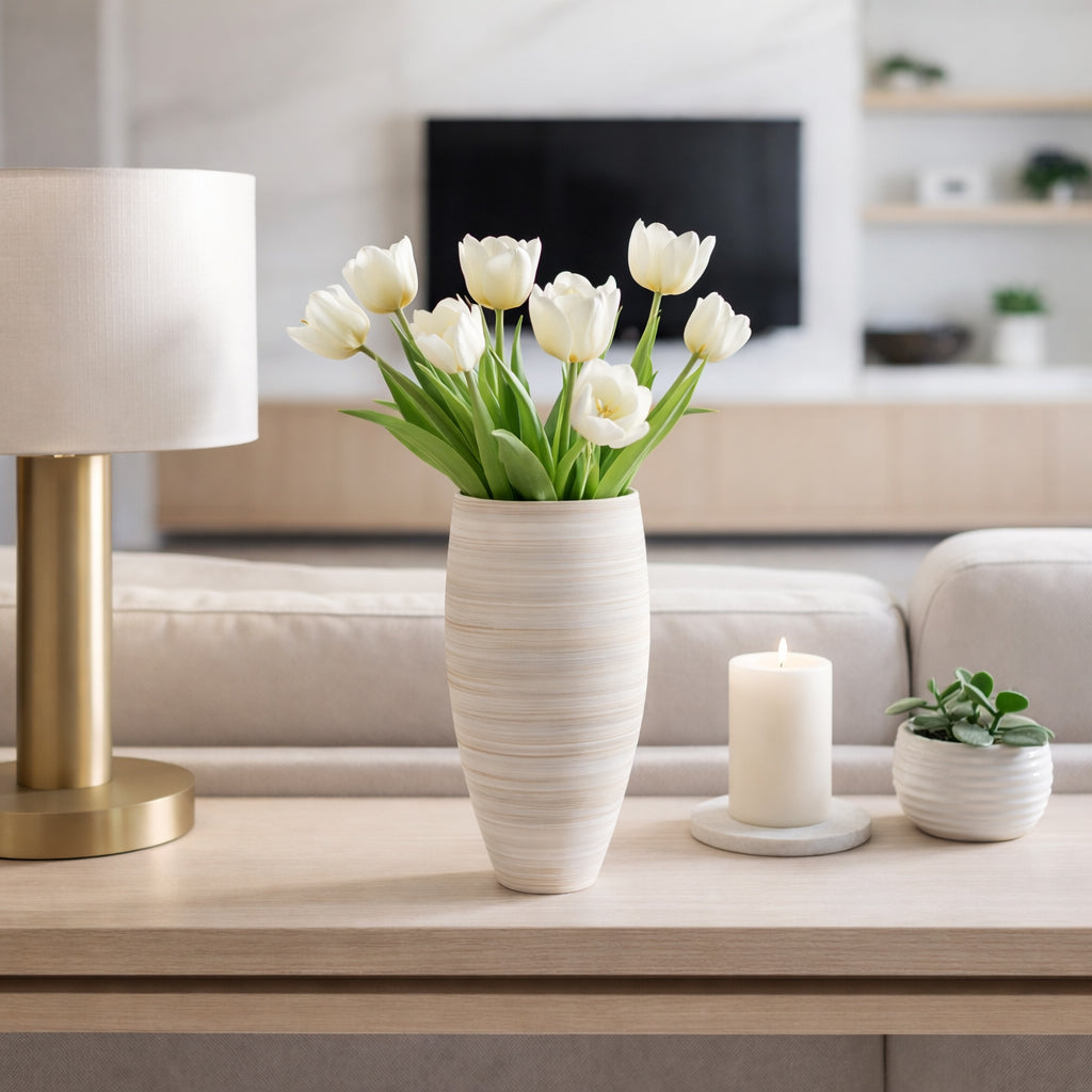 Ridleylake Tan Vase — 14″ — additional view