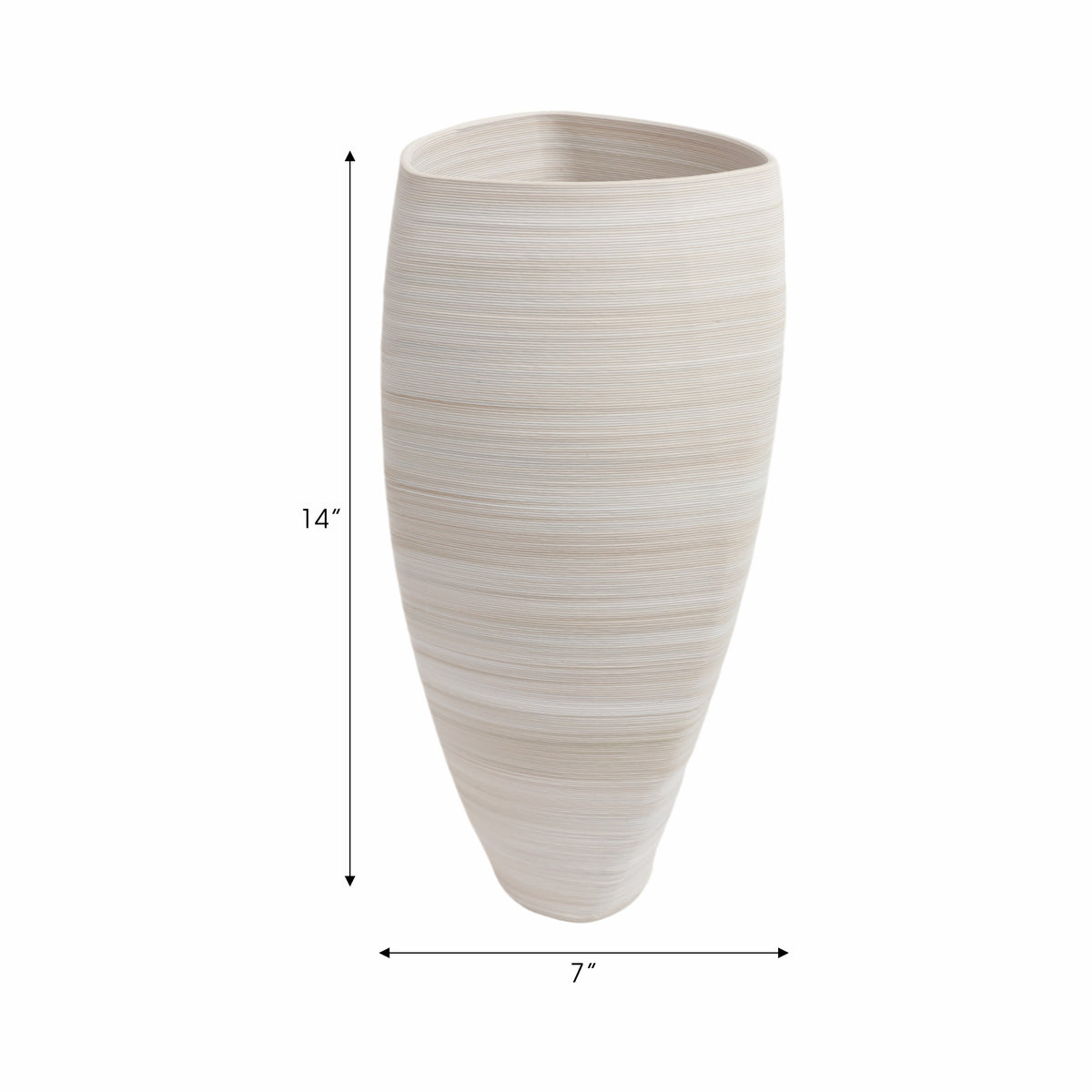 Ridleylake Tan Vase — 14″ — additional view