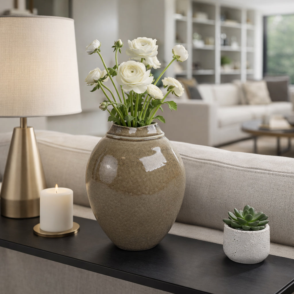 Broganford Brown Vase — 11″ — additional view