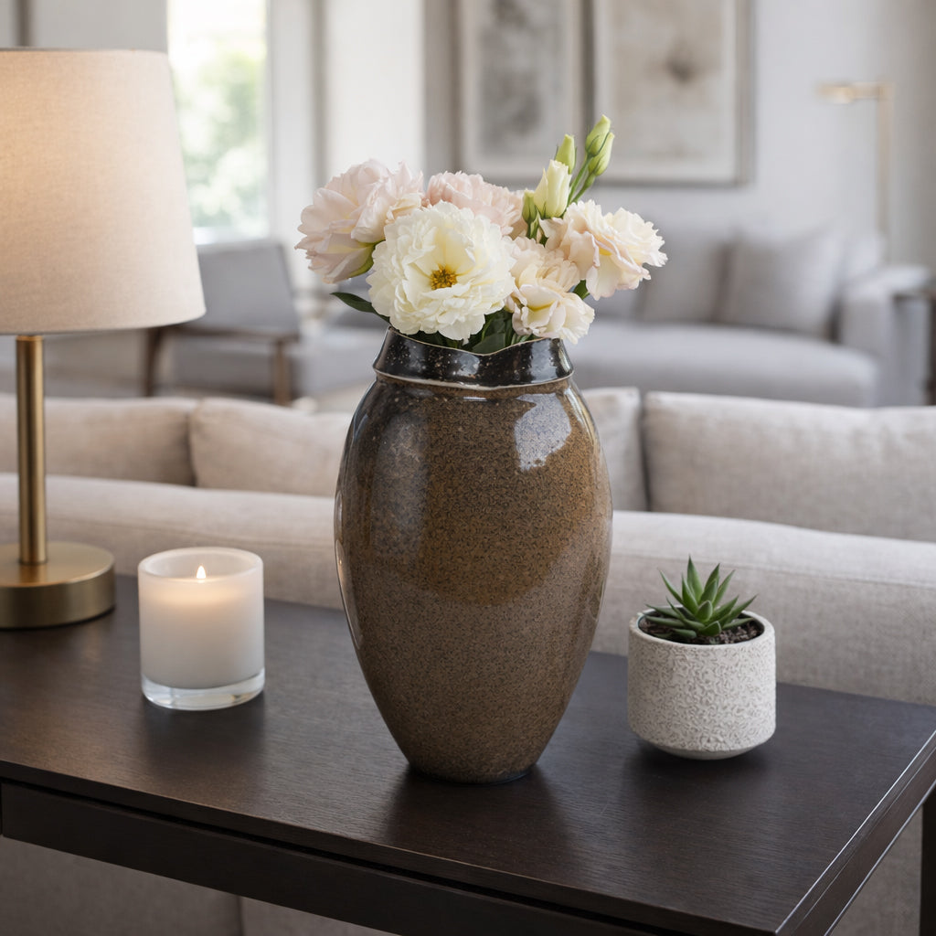 Broganford Brown Vase — 12″ — additional view