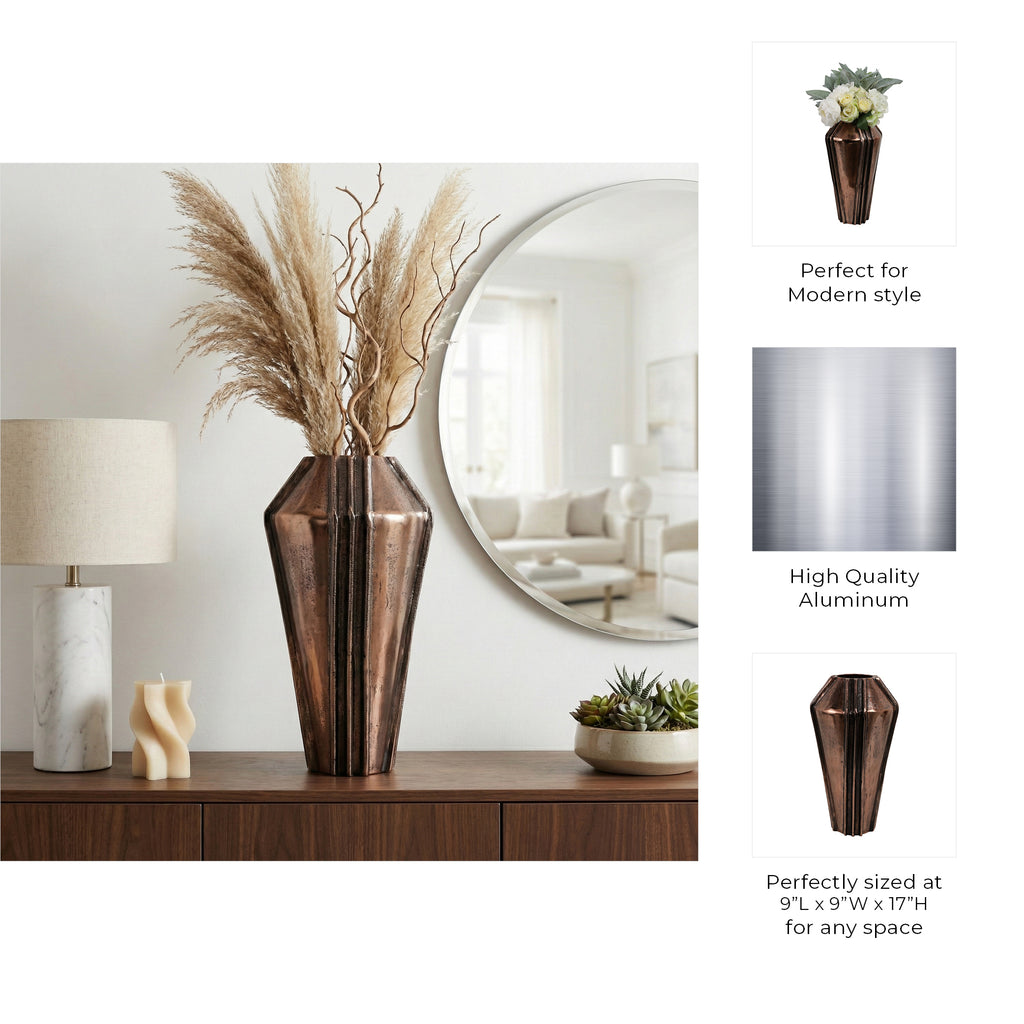 Tiltoncross Bronze Vase — 17″ — additional view