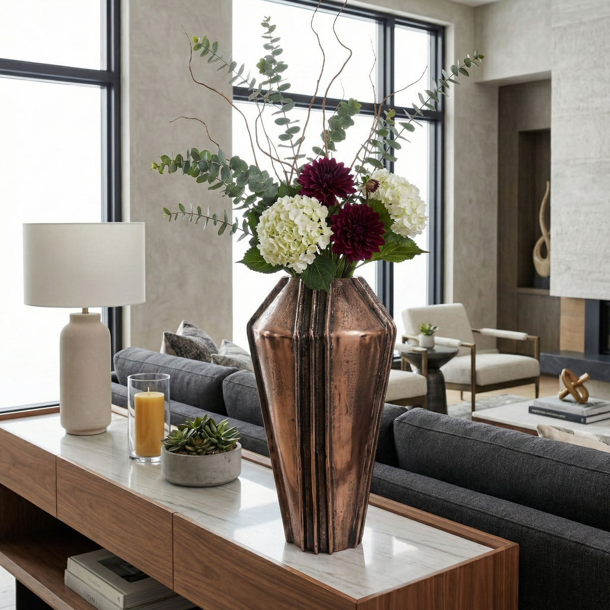 Tiltoncross Bronze Vase — 17″ — additional view