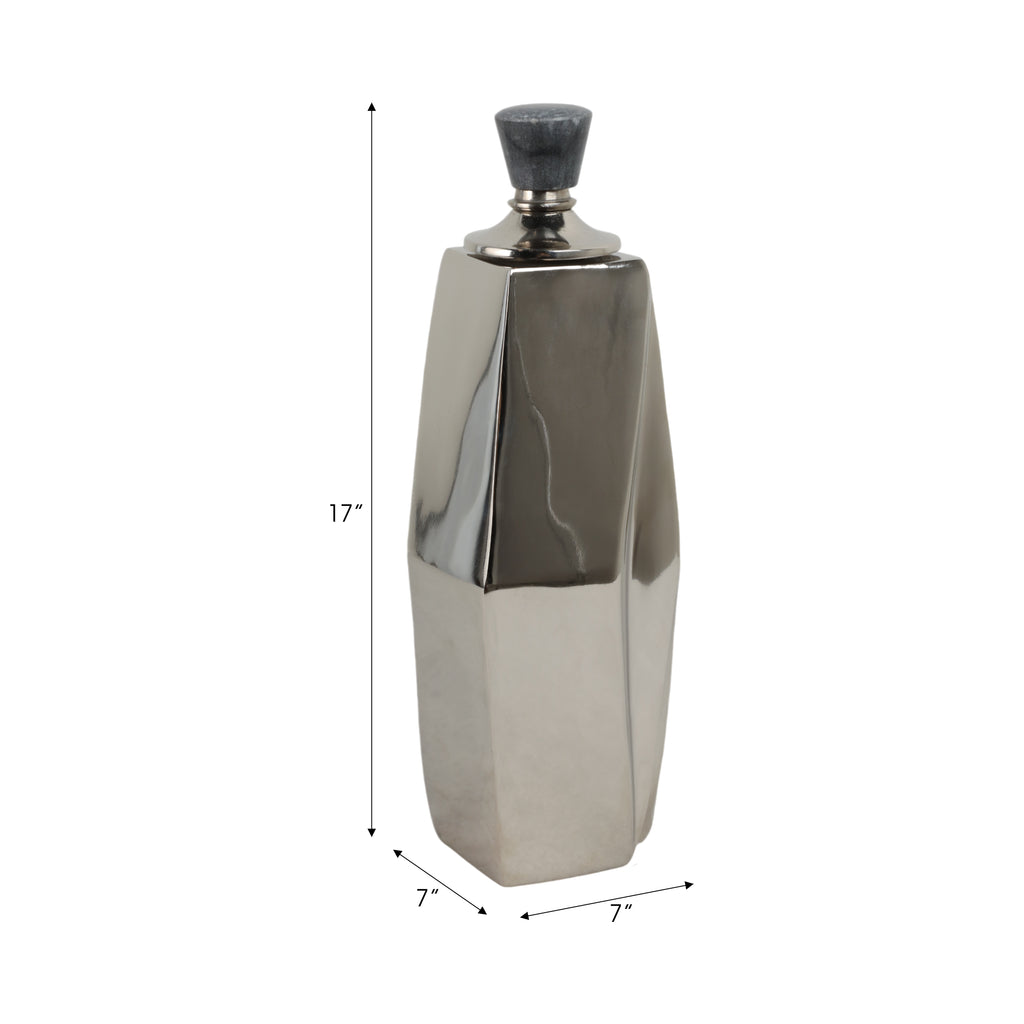 Noraworth Silver Vase — 17″ — additional view