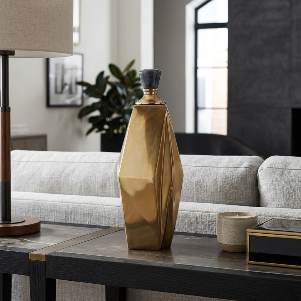 Frazer Gold Vase — 13″ — additional view