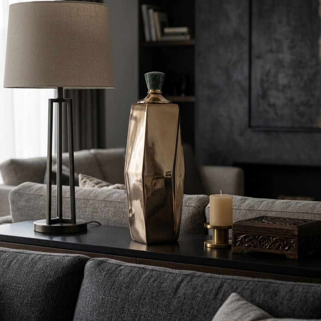 Frazer Gold Vase — 17″ — additional view