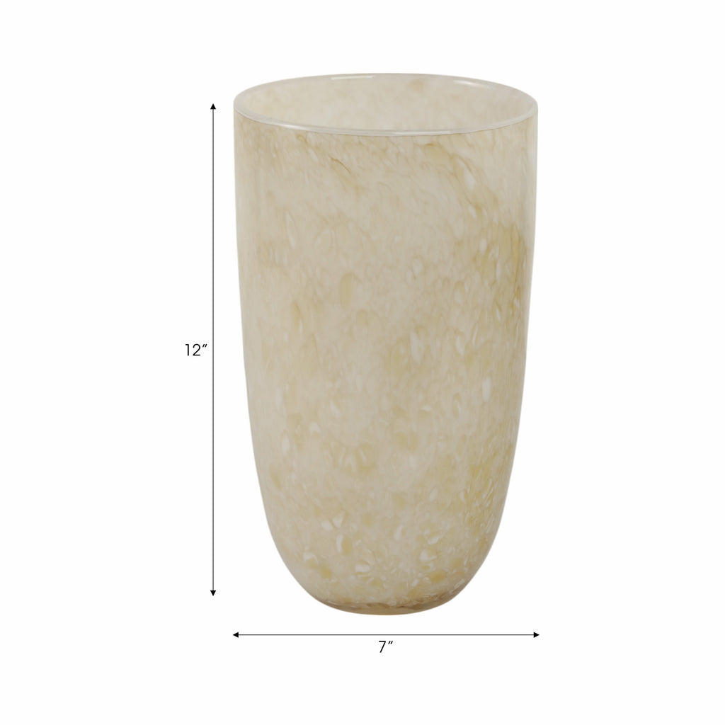Gortonmoor Ivory Glass Vase — 12″ — additional view
