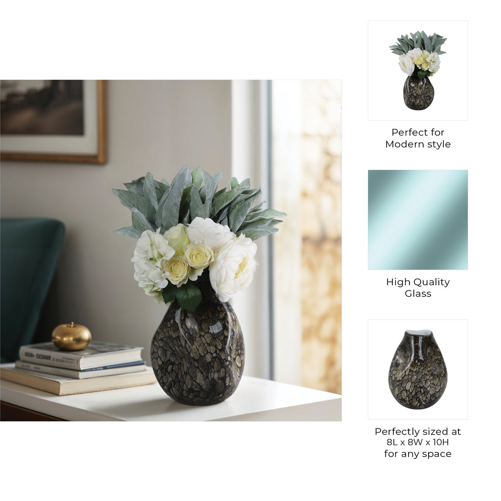 Colegate Brown Glass Vase — 10″ — additional view