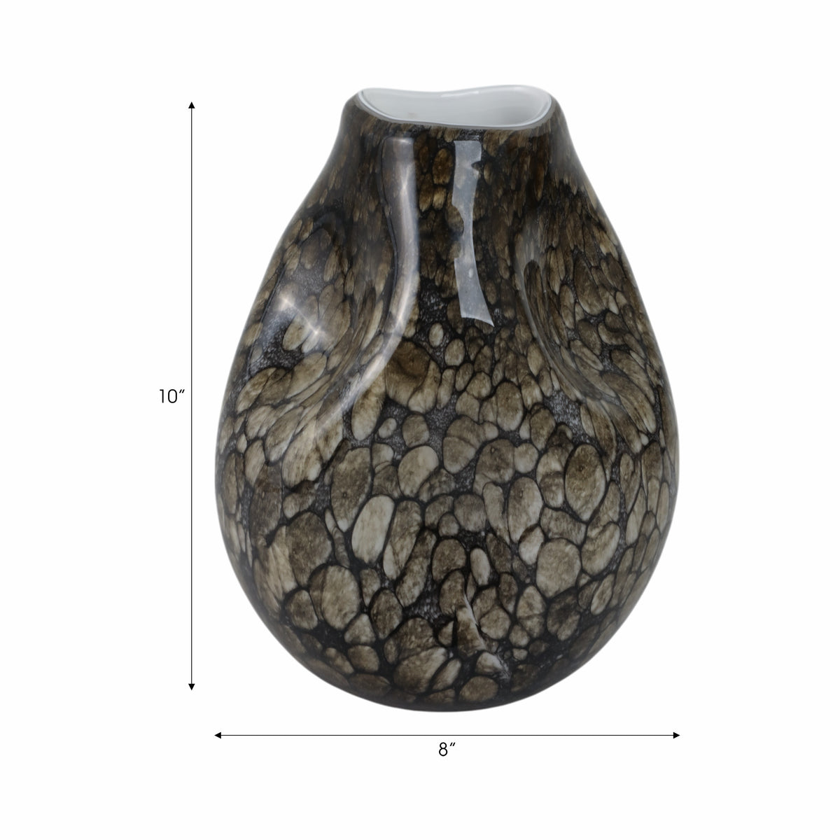 Colegate Brown Glass Vase — 10″ — additional view