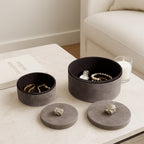 Graysonhaven Set of 2 Gray Boxes — 5″ — additional view