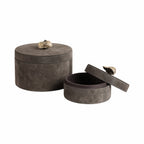 Graysonhaven Set of 2 Gray Boxes — 5″ — additional view