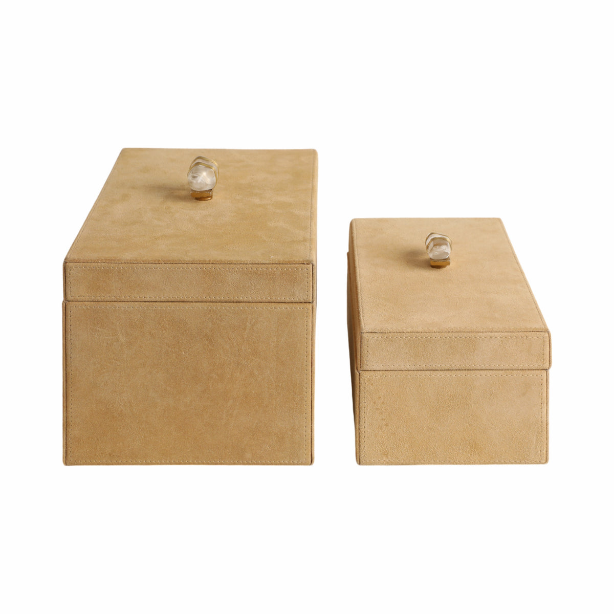 Lakewick Set of 2 Ivory Boxes — 6″ — additional view