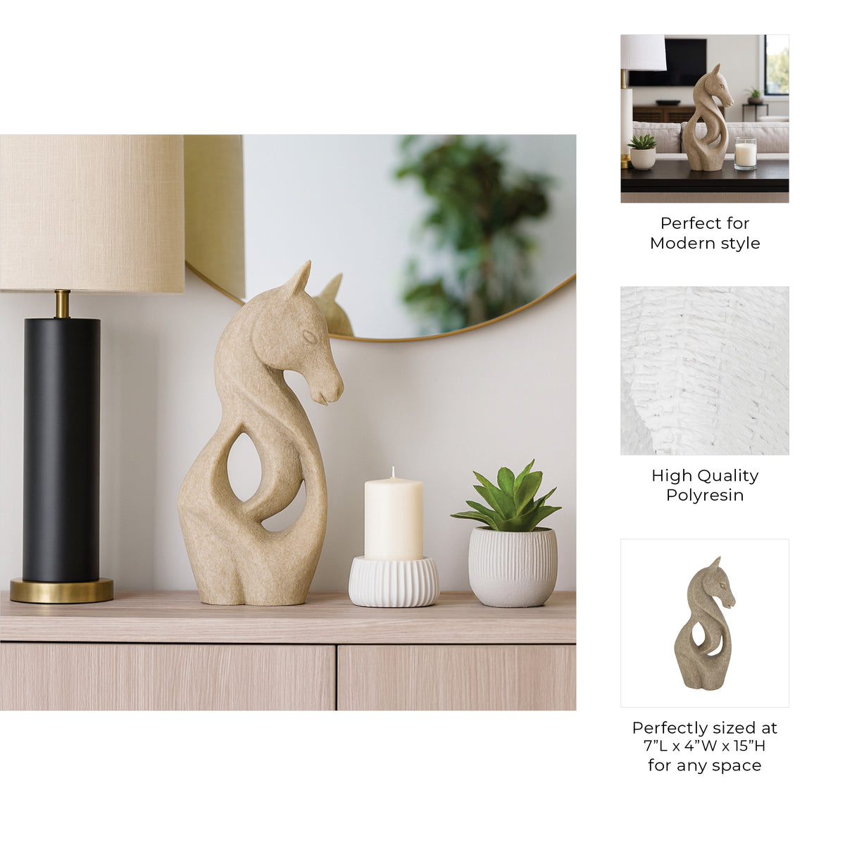 Houstonstone Brown Decor — 15″ — additional view