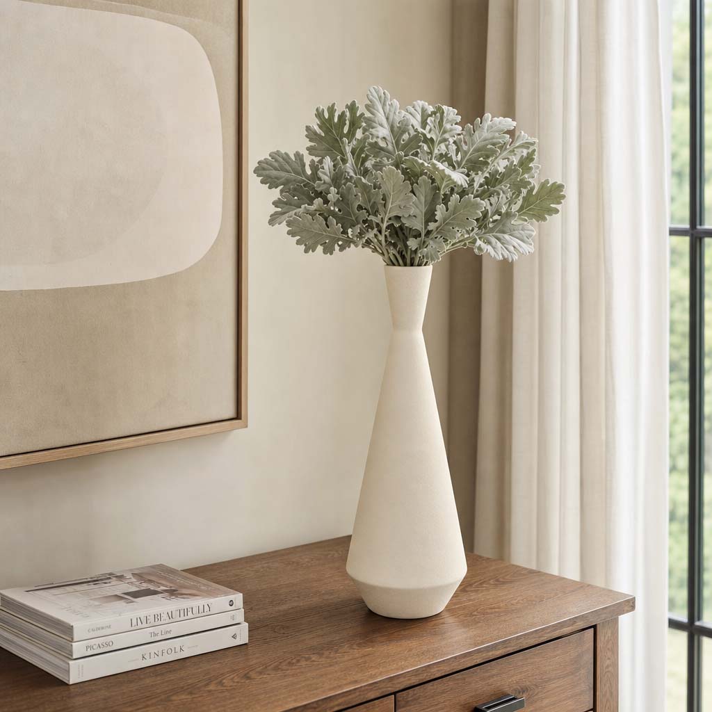 Ensleycross White Vase — 21″ — additional view