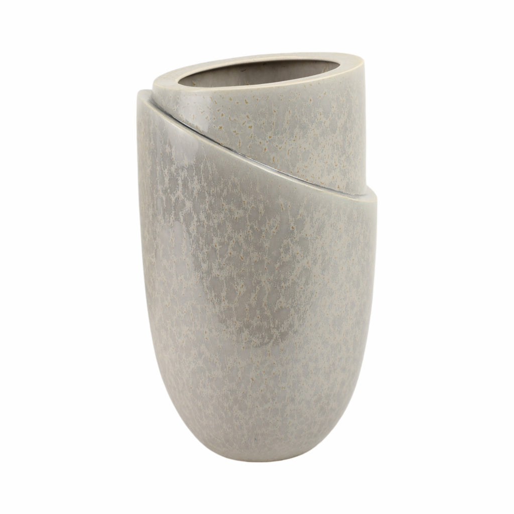 Greysonstone Gray Vase — 15″ — additional view