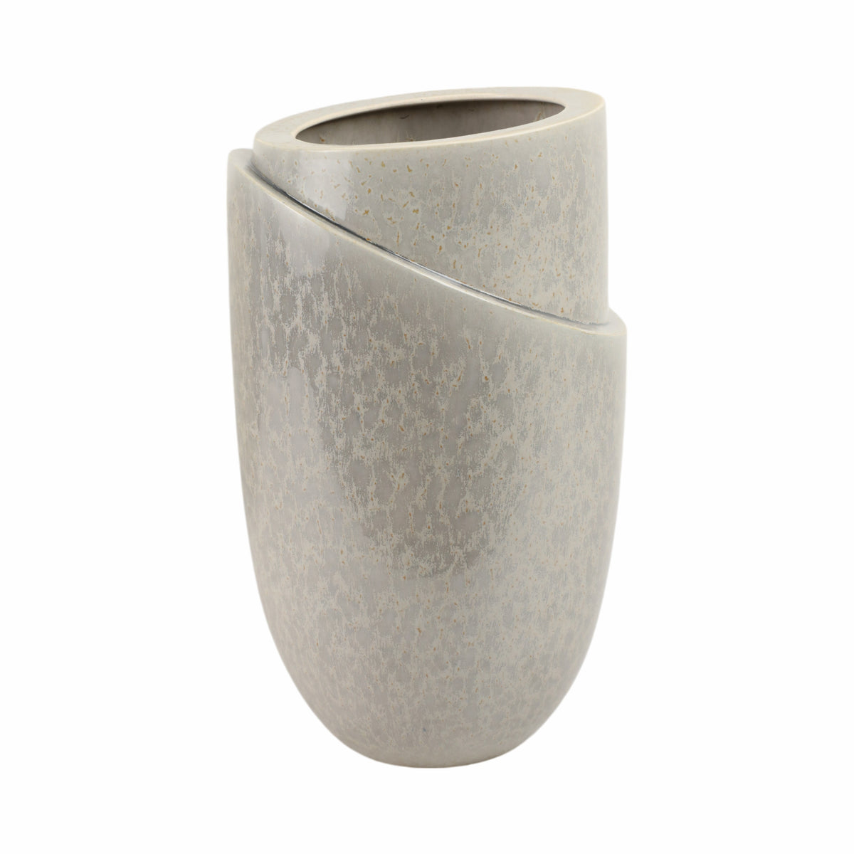 Greysonstone Gray Vase — 15″ — additional view