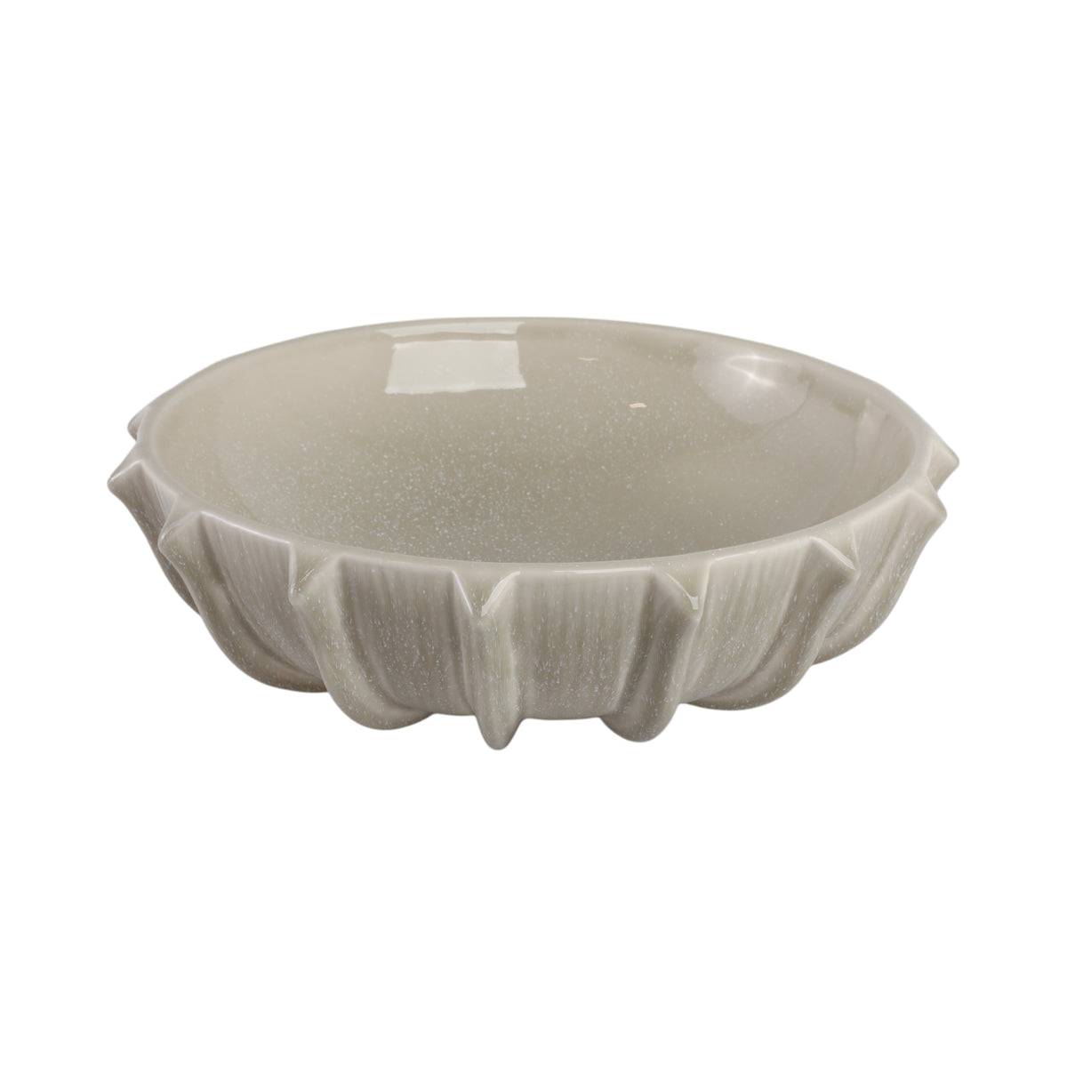Drewgate Taupe Bowl — 5″ — additional view