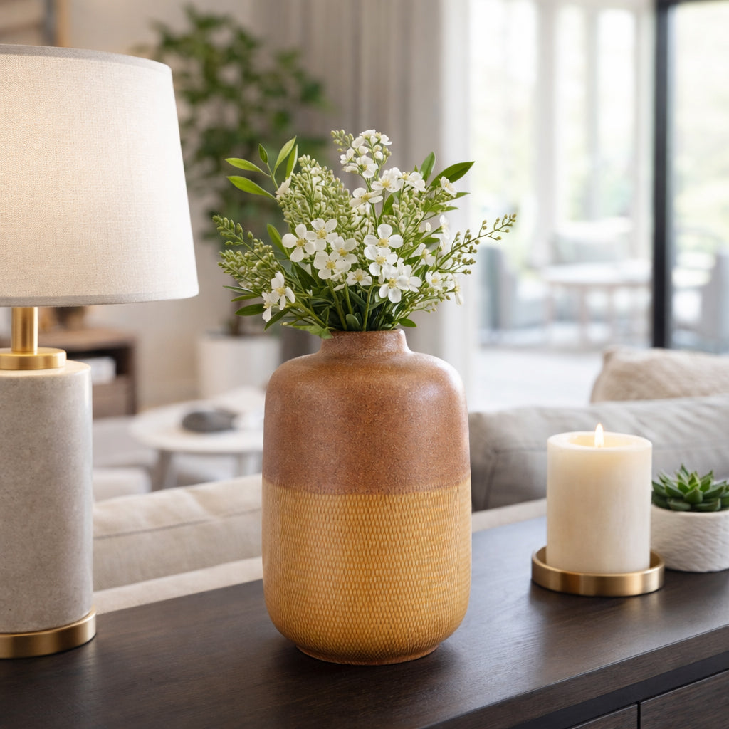 Hermonvale Tan Vase — 12″ — additional view