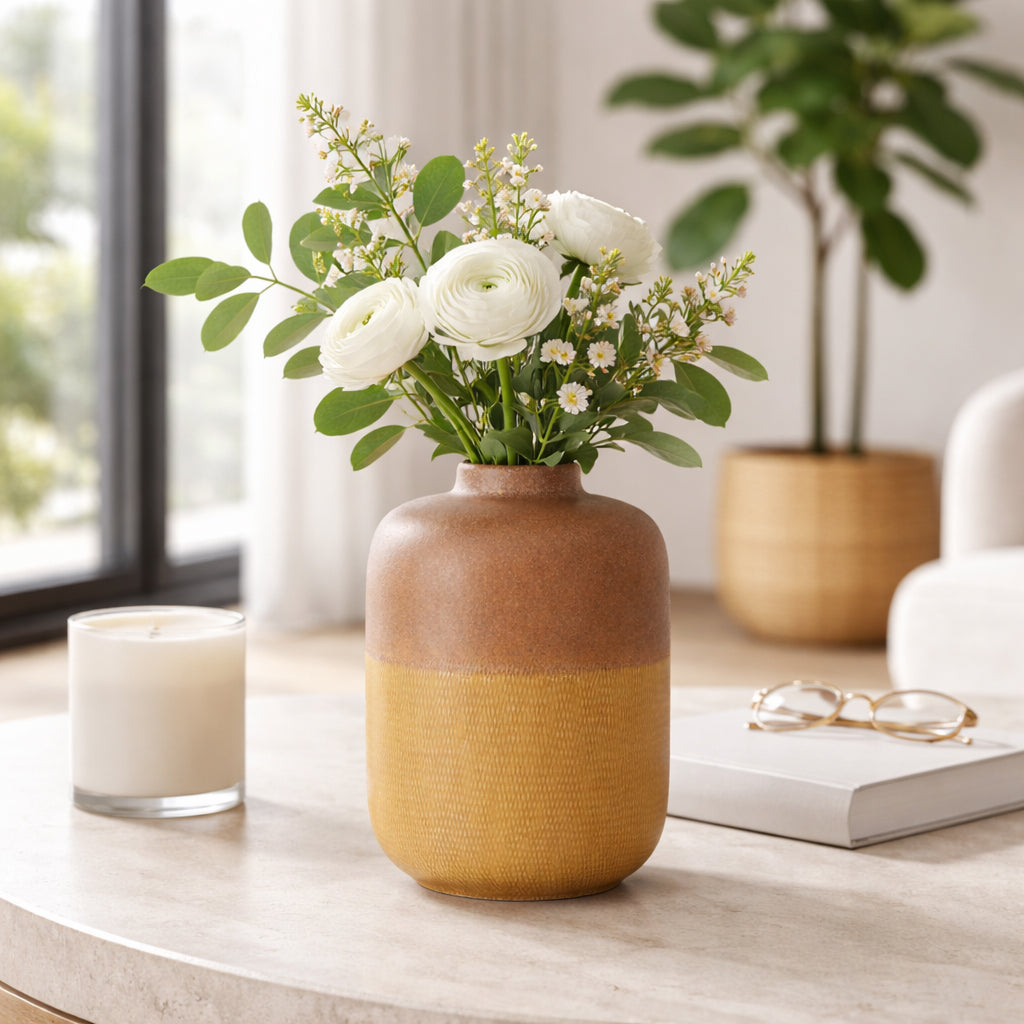 Hermonvale Tan Vase — 12″ — additional view
