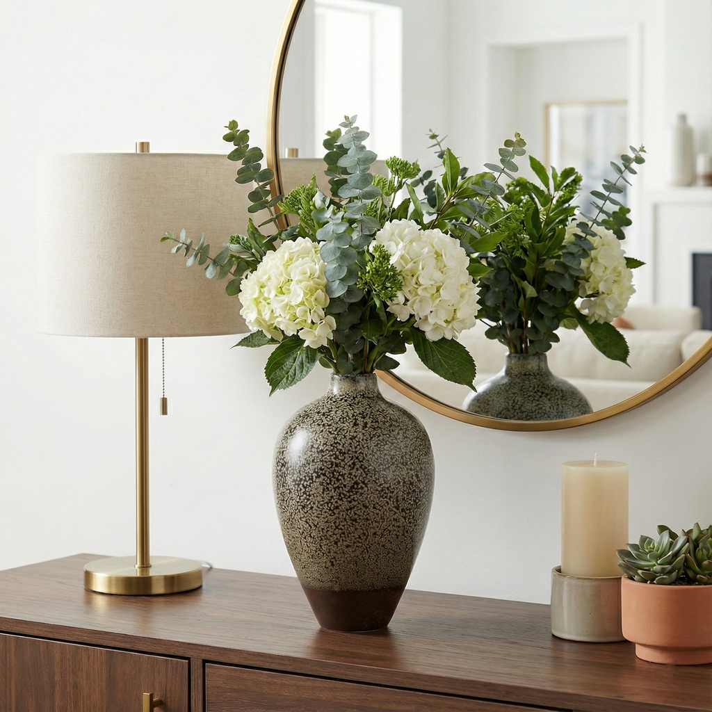Camdenmoor Green Vase — 10″ — additional view