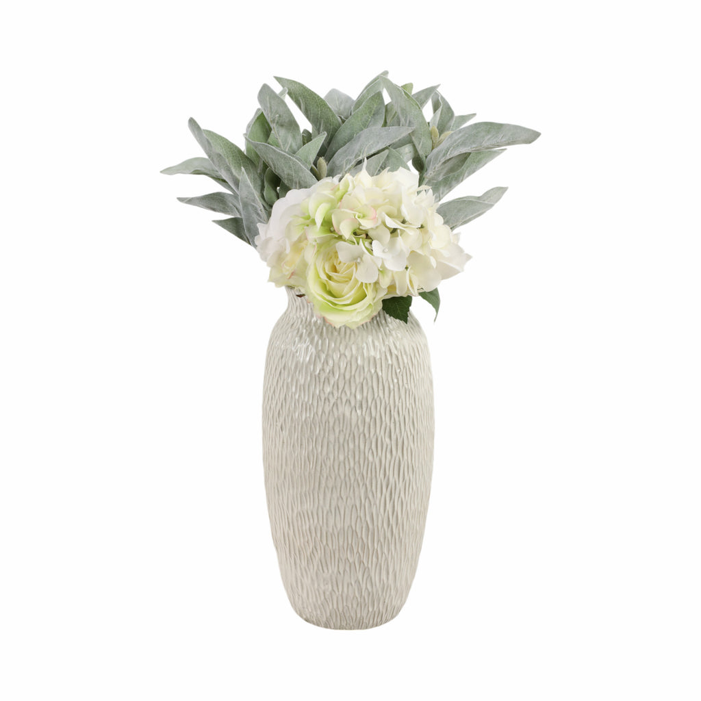Bennetside White Vase — 15″ — additional view