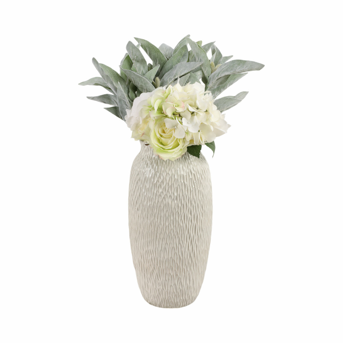 Bennetside White Vase — 15″ — additional view