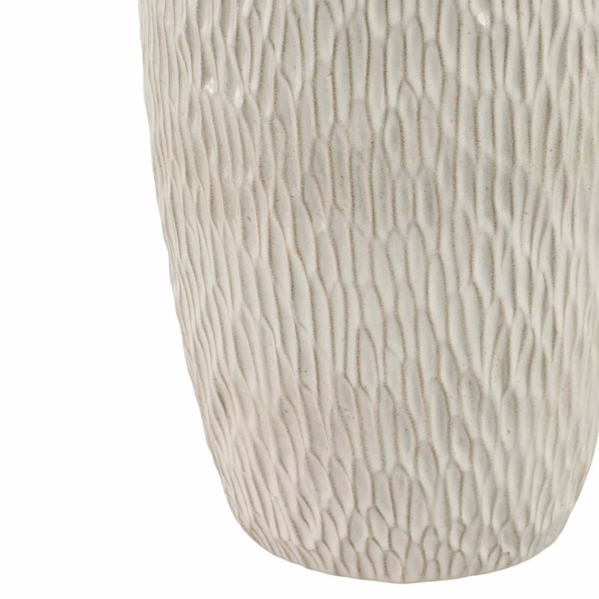 Bennetside White Vase — 15″ — additional view