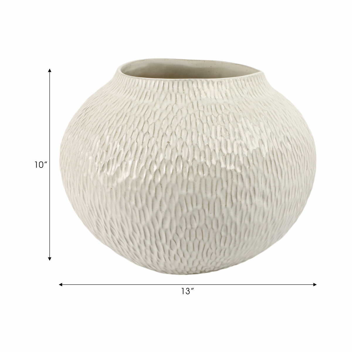 Uptonmoor White Bowl — 10″ — additional view