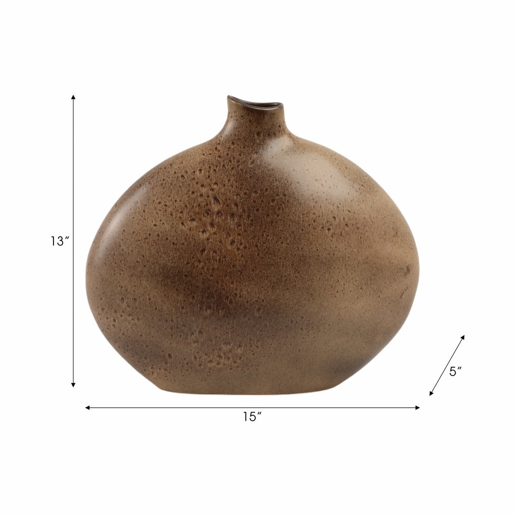 Cabotpark Brown Vase — 14″ — additional view