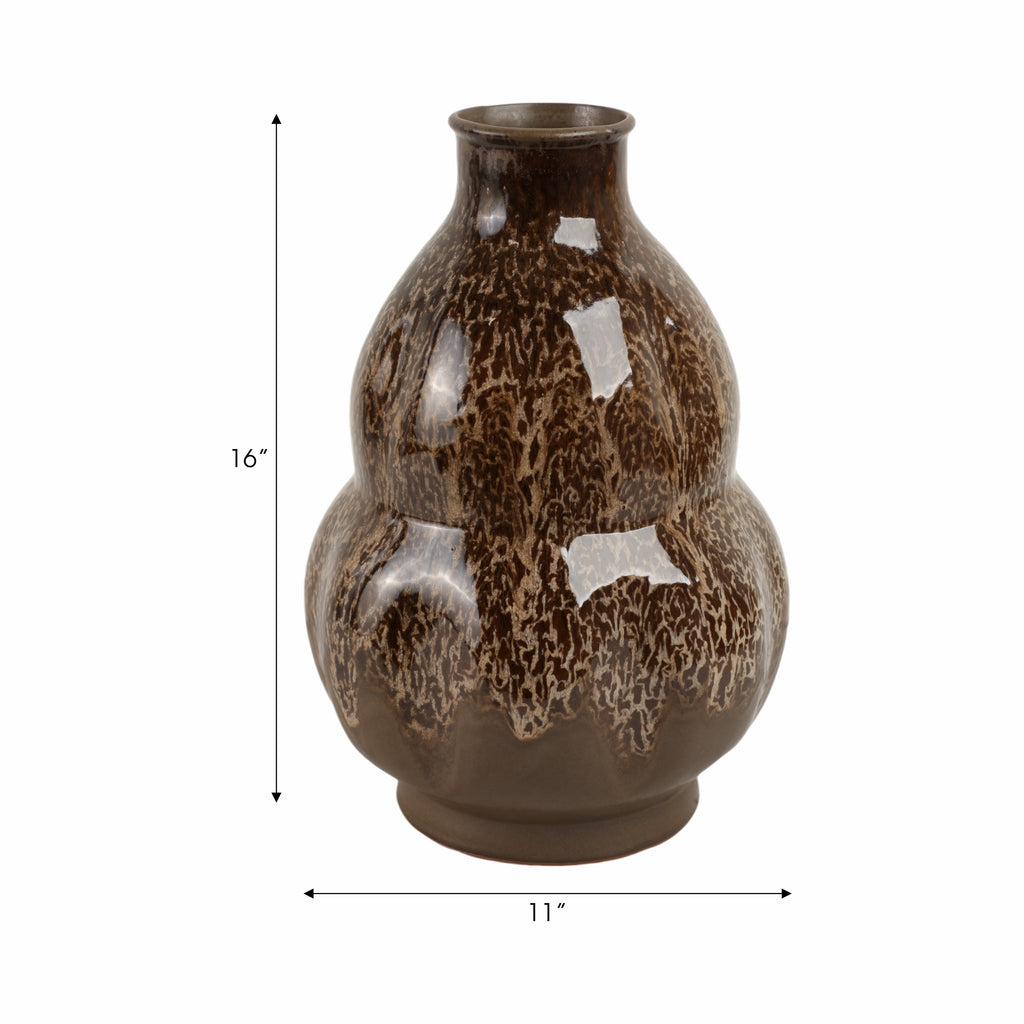 Harlemhaven Brown Vase — 16″ — additional view