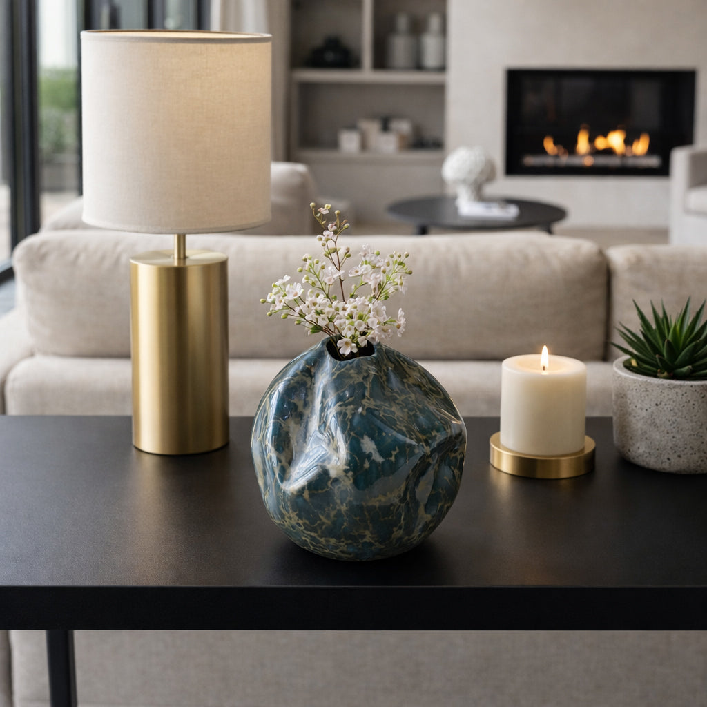 Bramham Black Vase — 7″ — additional view