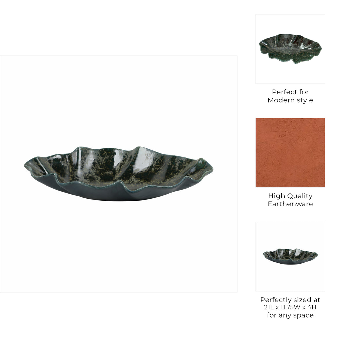 Waylandcross Green Bowl — 4″ — additional view
