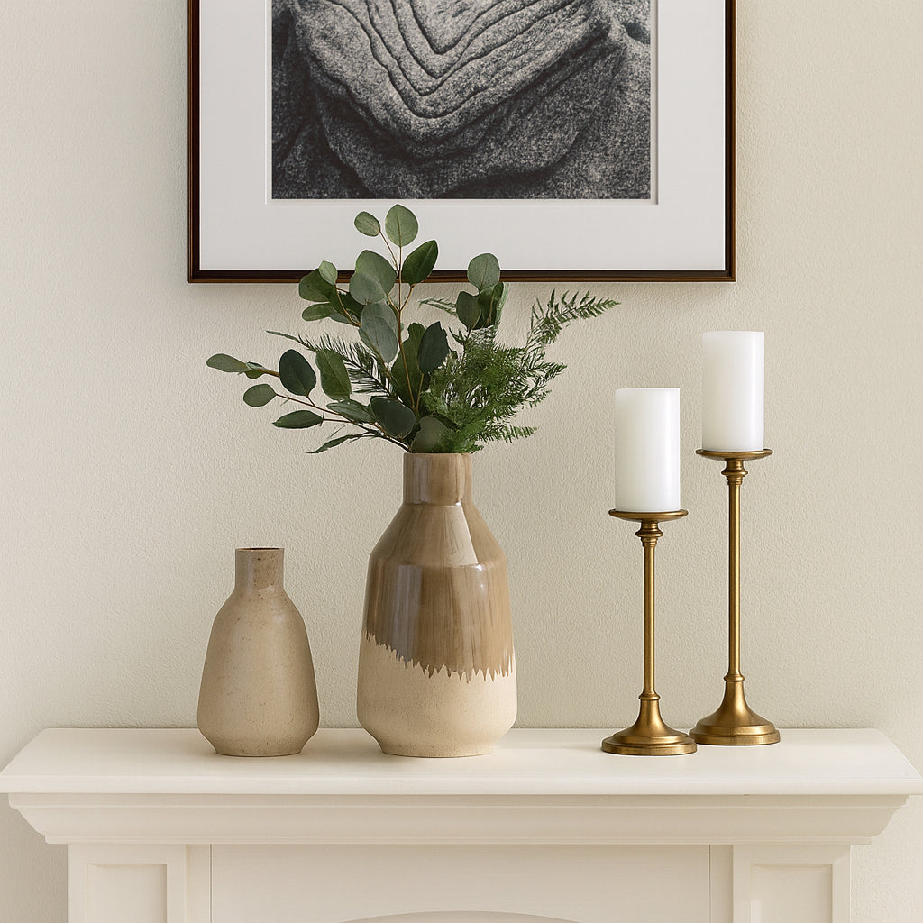 Sagewell Brown Vase — 14″ — additional view