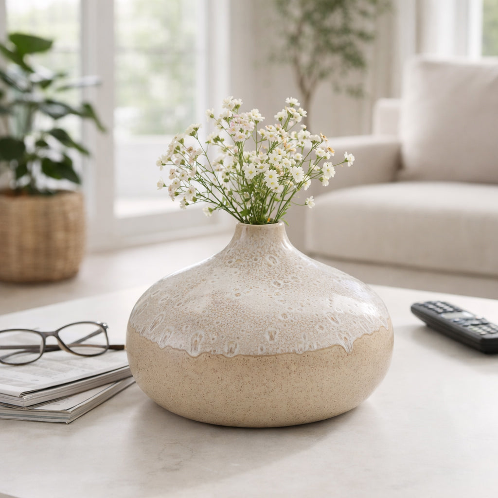 Emmetoak Cream Vase — 9″ — additional view