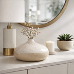 Emmetoak Cream Vase — 9″ — additional view