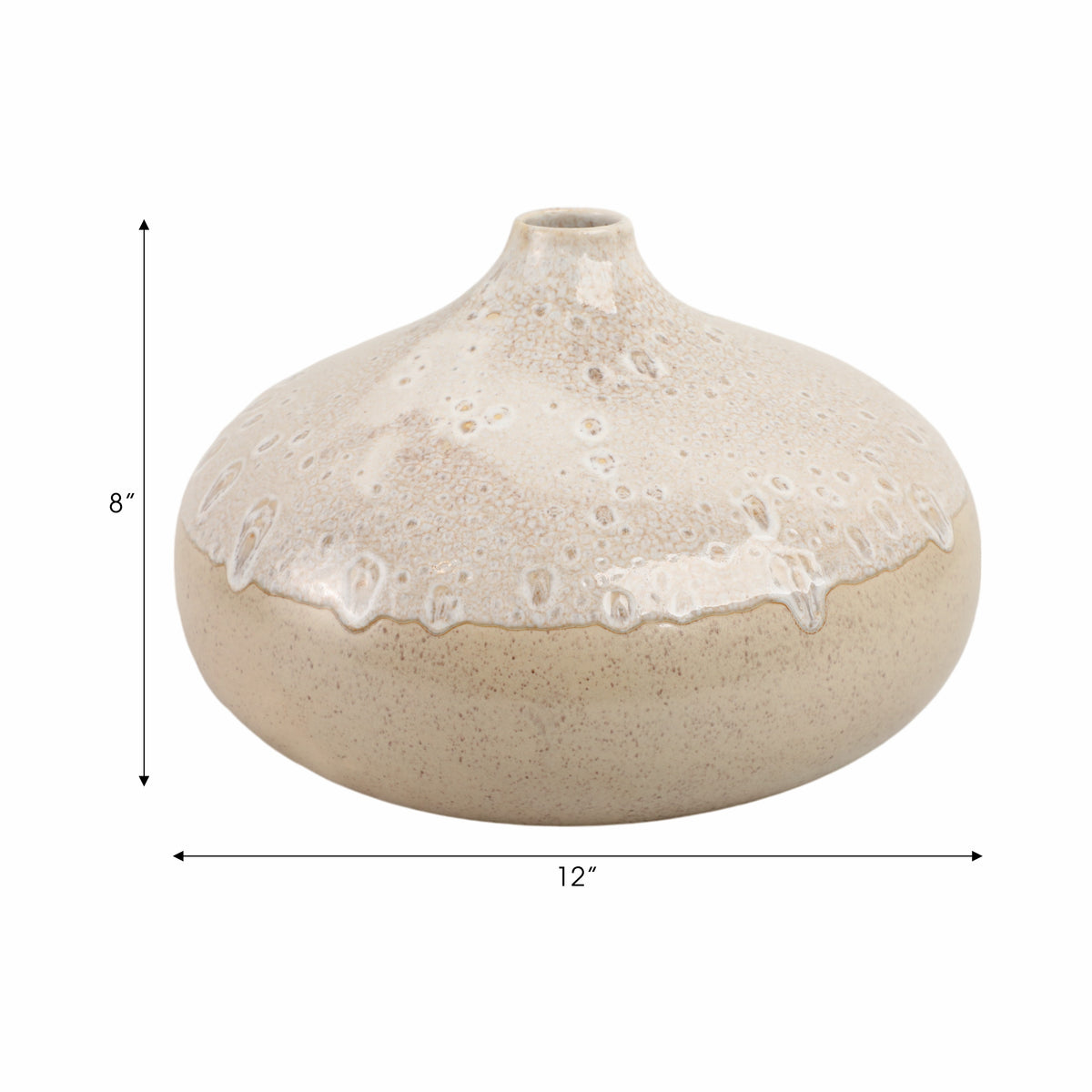 Emmetoak Cream Vase — 9″ — additional view